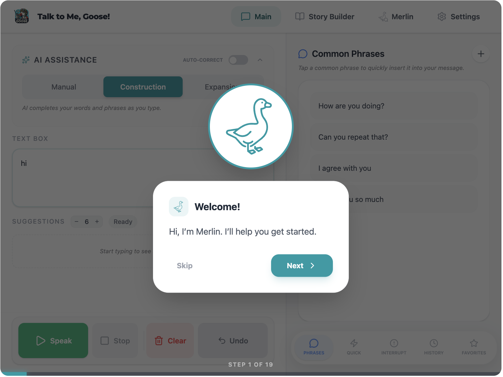 Onboarding - welcome